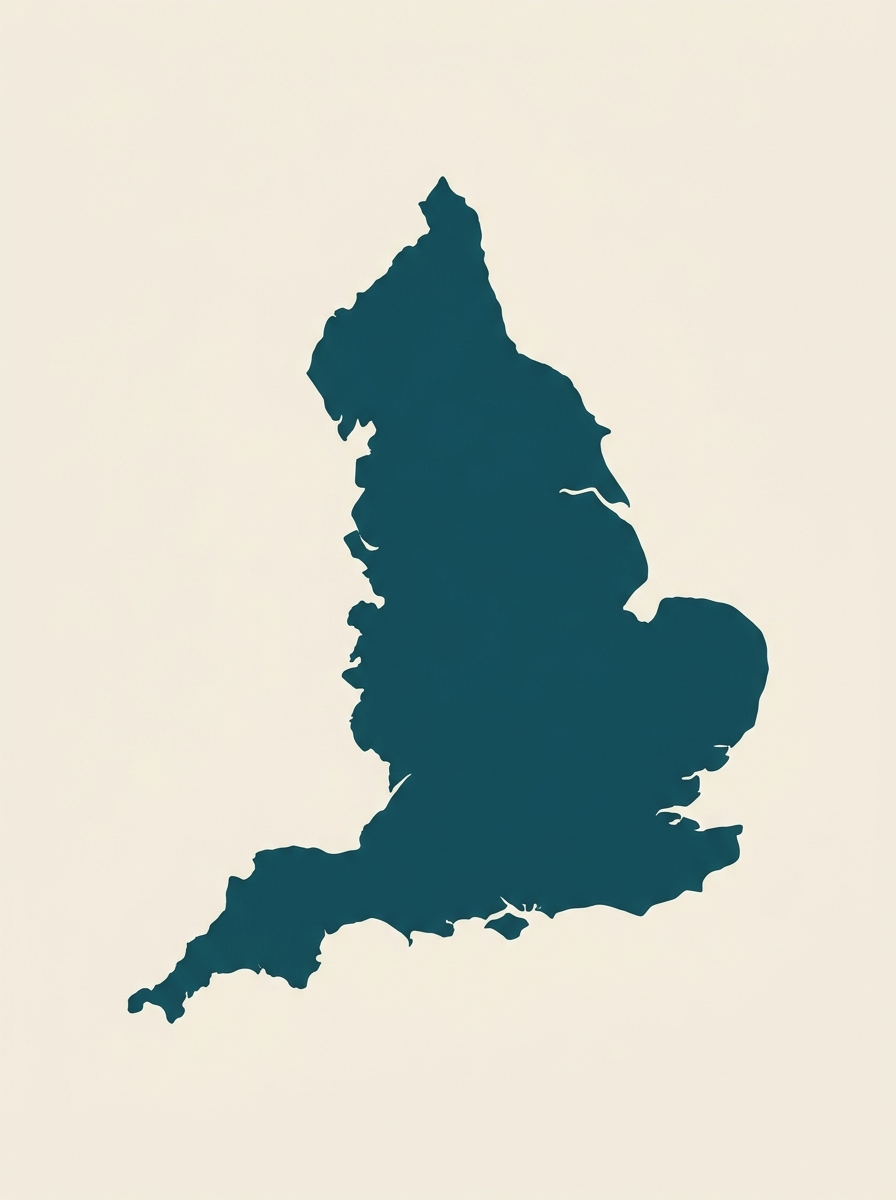 Map of England showing Cheynes Training academy locations